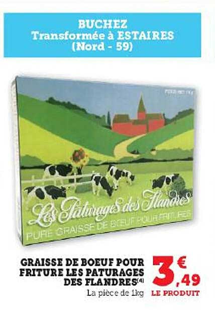 Graisse De Boeuf Pour Friture Les Paturages Des Flandres