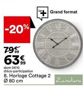 Horloge Cottage 2 ø 80 Cm