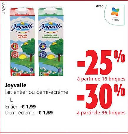 joyvalle lait entier ou demi-écrémé