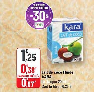 Lait De Coco Fluide Kara