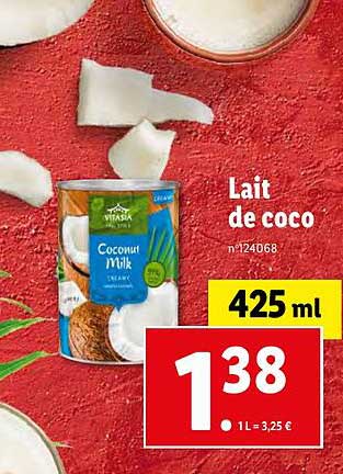 lait de coco vitasia