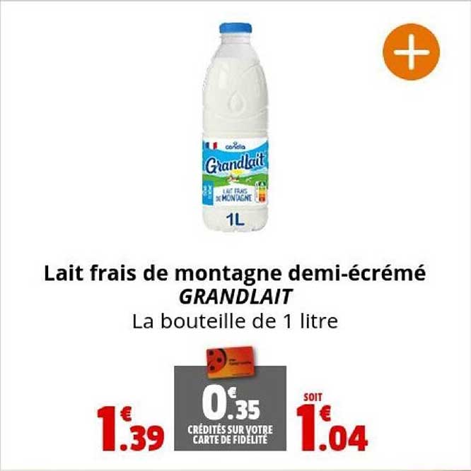 lait frais de montagne demi-écrémé grandlait