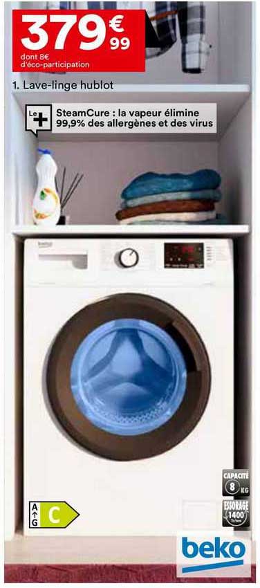 lave-linge hublot beko