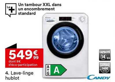 lave-linge hublot candy