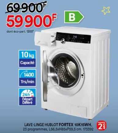 lave-linge hublot fortex