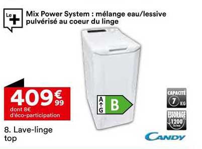 lave-linge top candy