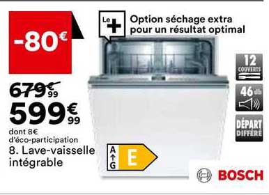 lave-vaisselle intégrable bosch