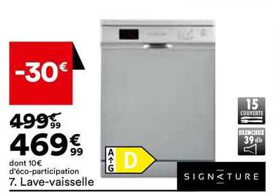 Lave-vaisselle Signature