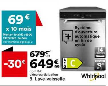 lave-vaisselle whirlpool