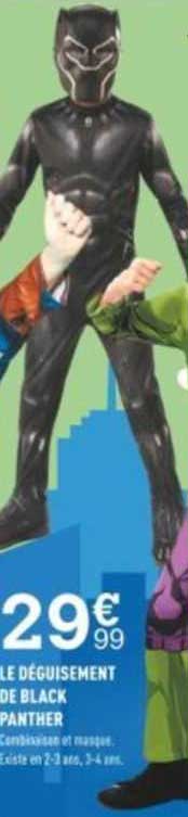 le déguisement de black panther