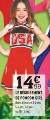 le déguisement de pompon girl