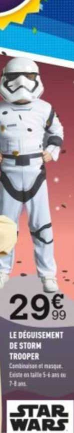 le déguisement de storm trooper
