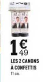 les 2 canons à confettis