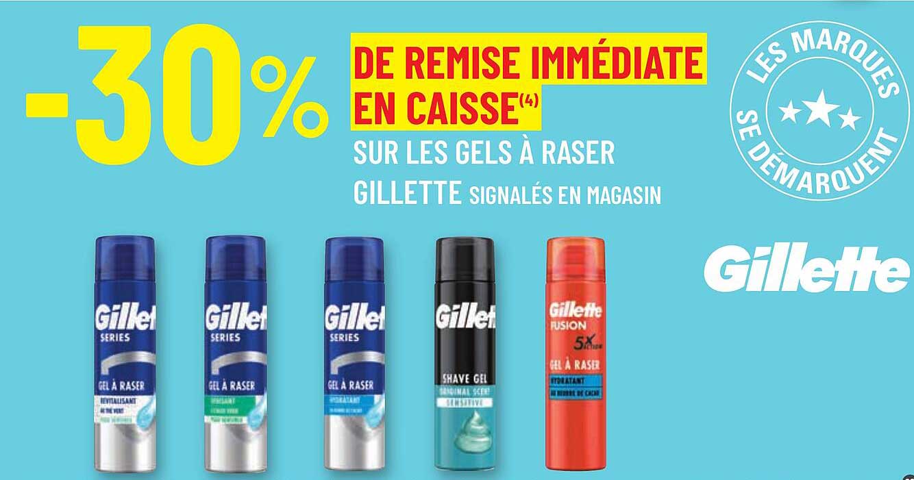 les gels à raser gillette