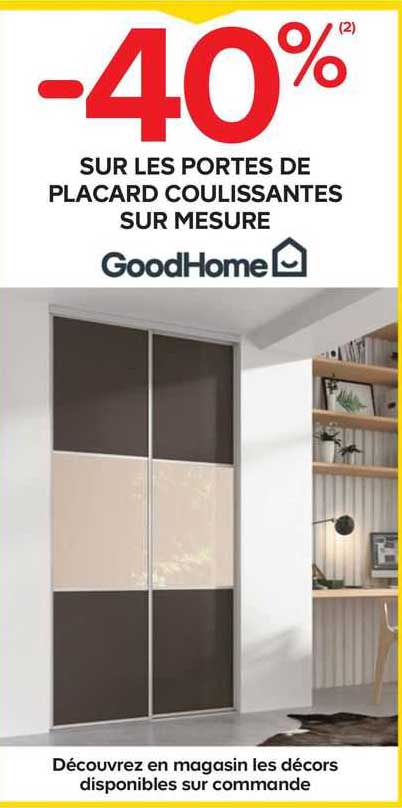 les portes de placard coulissantes sur mesure goodHome