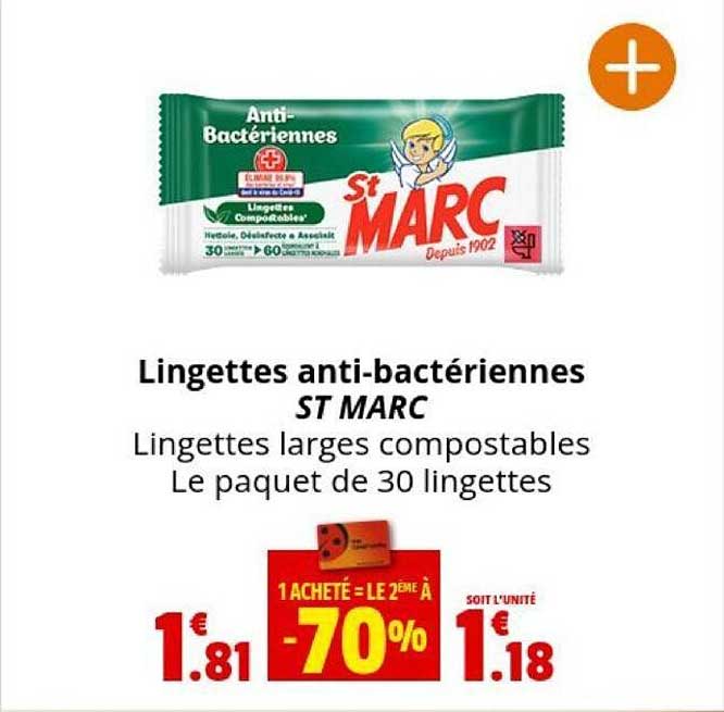 lingettes anti-bactériennes st marc
