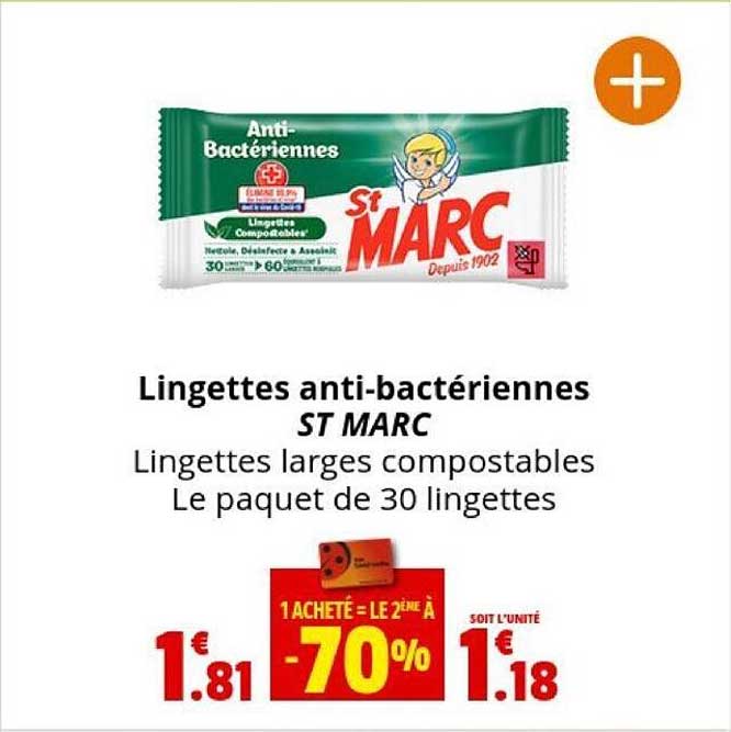 lingettes anti-bactériennes st marc
