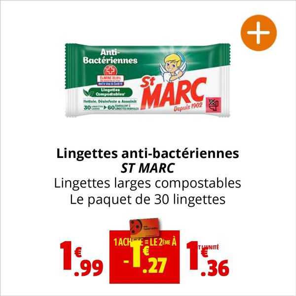 lingettes anti-bactériennes st marc