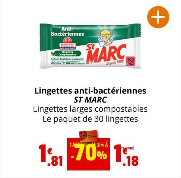 lingettes anti-bactériennes st marc
