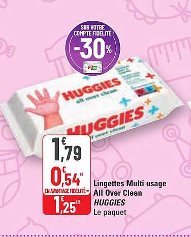 lingettes multi usage all over clean huggies
