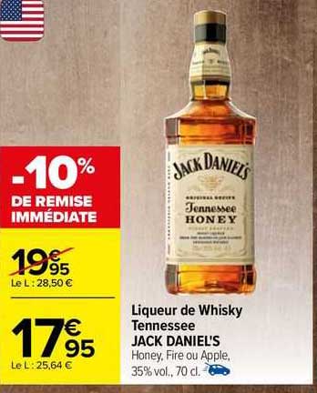 liqueur de whisky tennessee jack daniel's