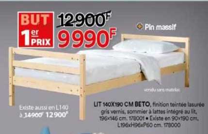 lit 140x190 cm beto