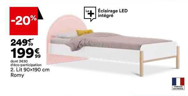 lit 90x190 cm romy