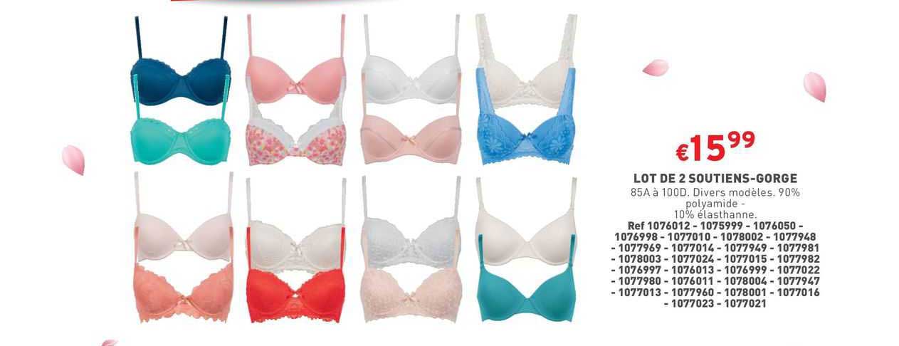 lot de 2 soutiens-gorge