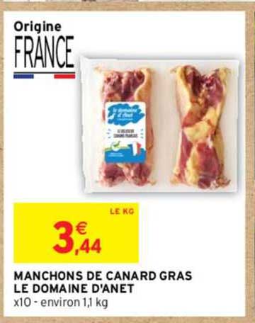 manchons de canard gras le domaine d'anet