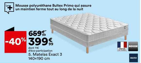 matelas exact 3 140x190 cm