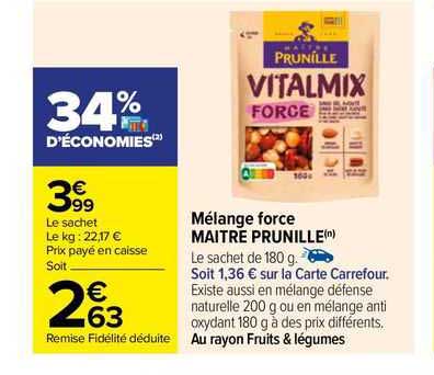 mélange force maître prunille