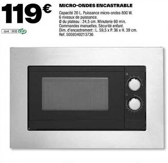 micro-ondes encastrable