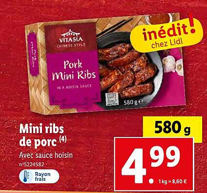 mini ribs de porc vitasia