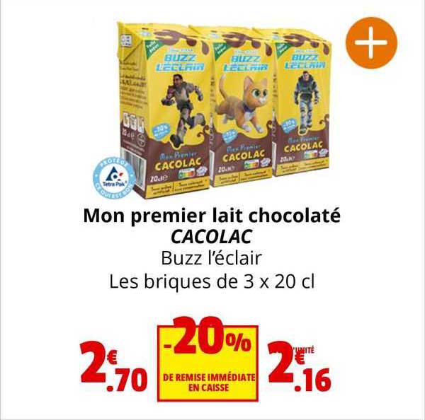 mon premier lait chocolaté cacolac