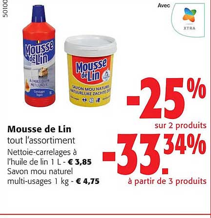 mousse de lin tout l'assortiment