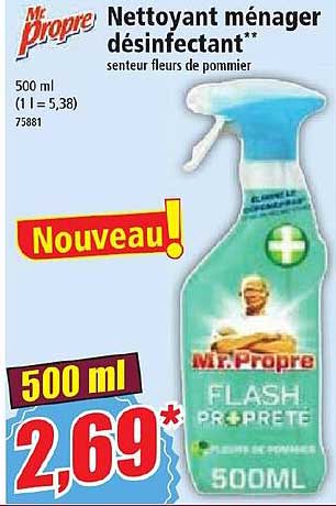 nettoyant ménager désinfectant mr. propre