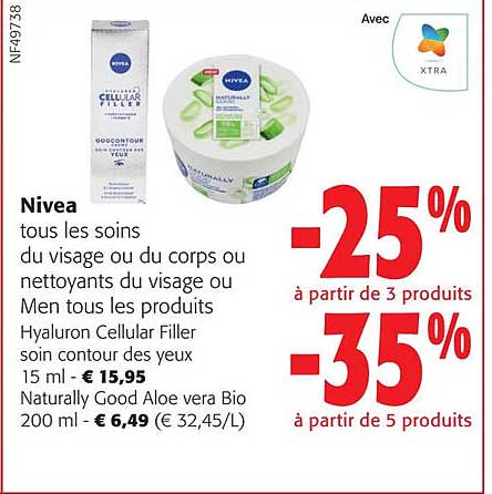 nivea tous les soins du visage ou du corps ou  nettoyants du visage ou men tous les produits