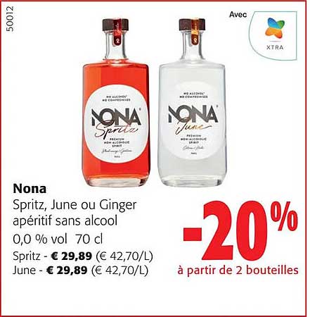nona spritz, june ou ginger apéritif sans alcool