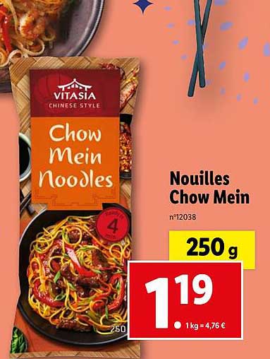nouilles chow mein vitasia