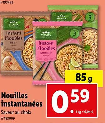 nouilles instantanées vitasia