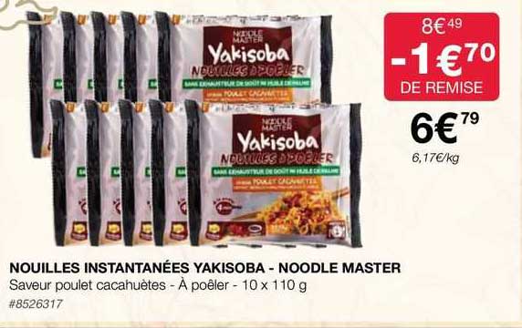 nouilles instantanées yakisoba - noodle master