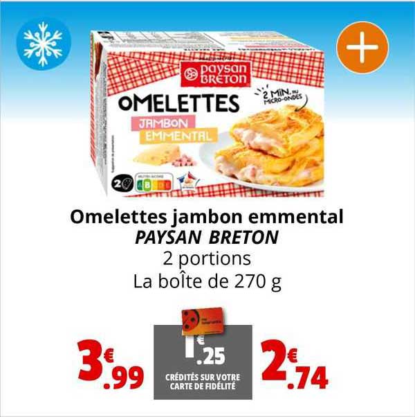 omelettes jambon emmental paysan breton
