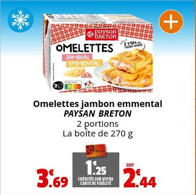 omelettes jambon emmental paysan breton