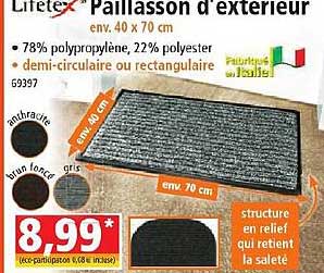 Paillasson D'extérieur Lifetex