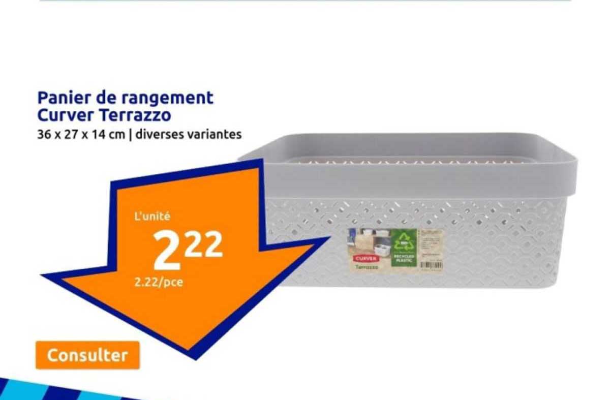 panier de rangement curver terrazzo