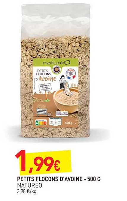 Petits Flocons D'avoine Naturéo - 500 G
