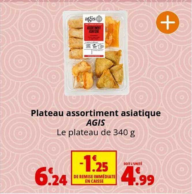 plateau assortiment asiatique agis