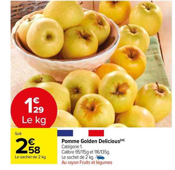 pomme golden delicious