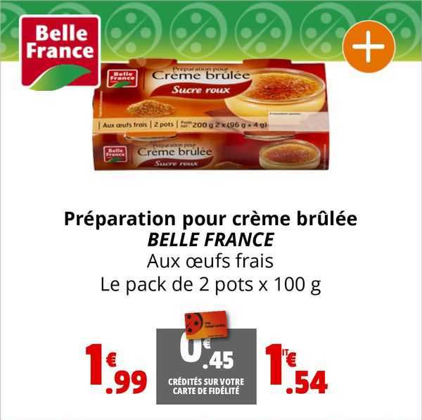 préparation pour crème brûlée belle france
