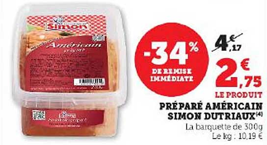 préparé américain simon dutriaux